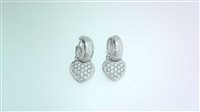 Orecchini Sommer Gioielli Donna in Oro bianco Diamante 0.70 Ct CUORE PEND DIA CT 0.70 G/VVS - CUORE PEND DIA CT 0.70 G/VVS